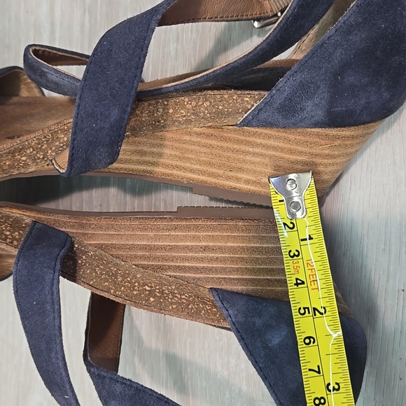 Sofft Women Suede Open Toe Wedge Sandals Shoes Sz 8.5M - Picture 8 of 11